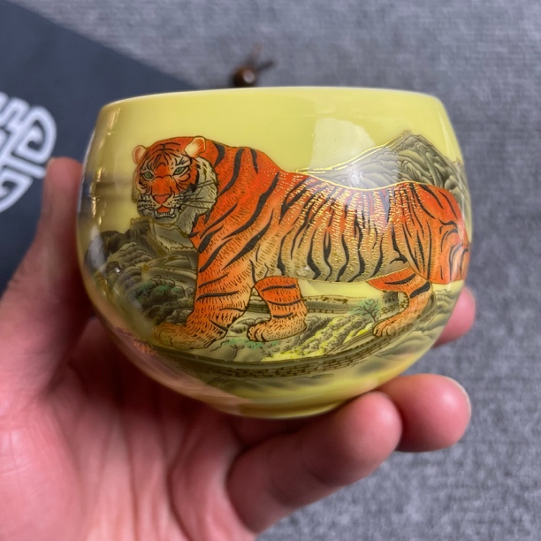 s闪购商品】虎啸山河 陶瓷茶器 主人杯A（无礼盒