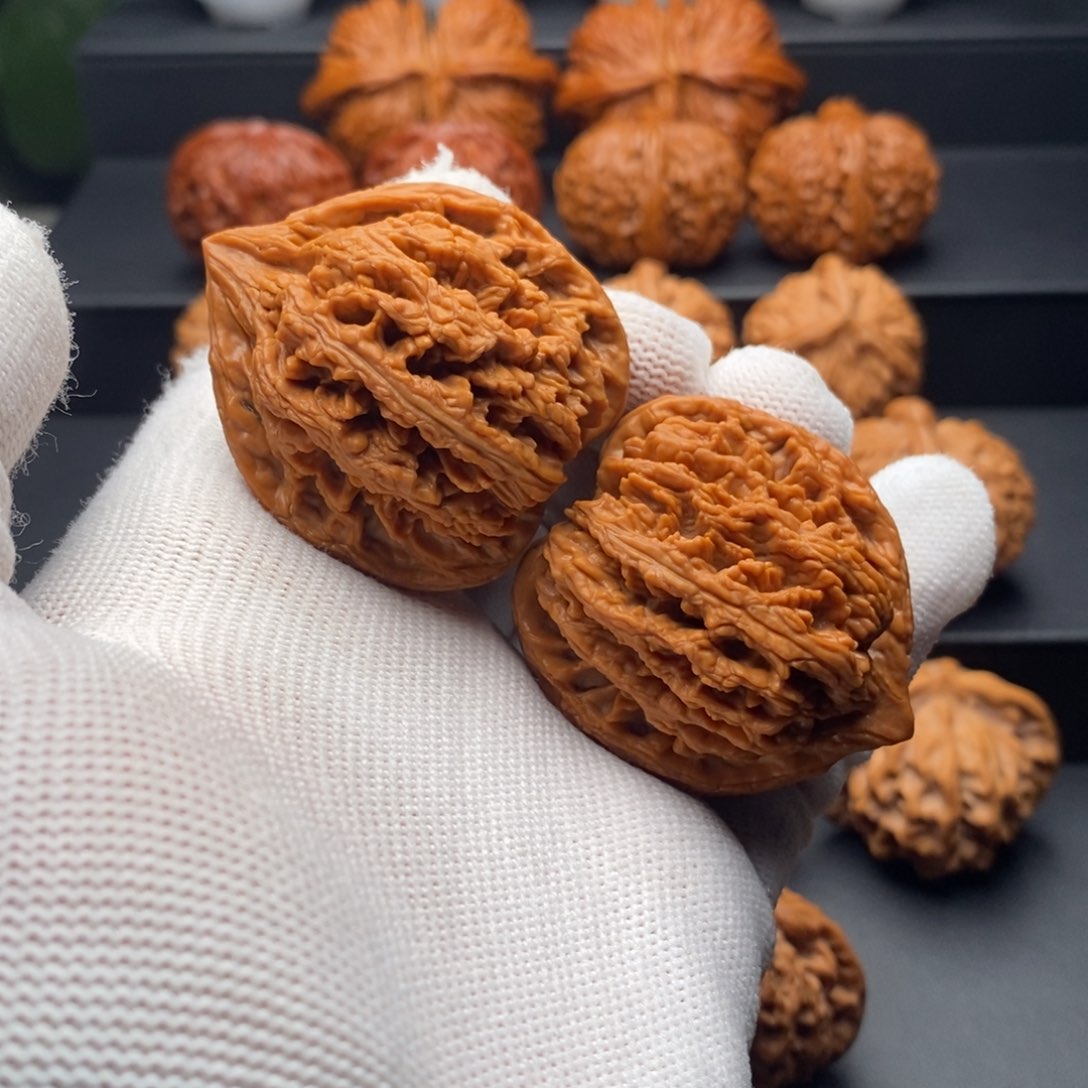 把件文玩核桃哆*九龙筋