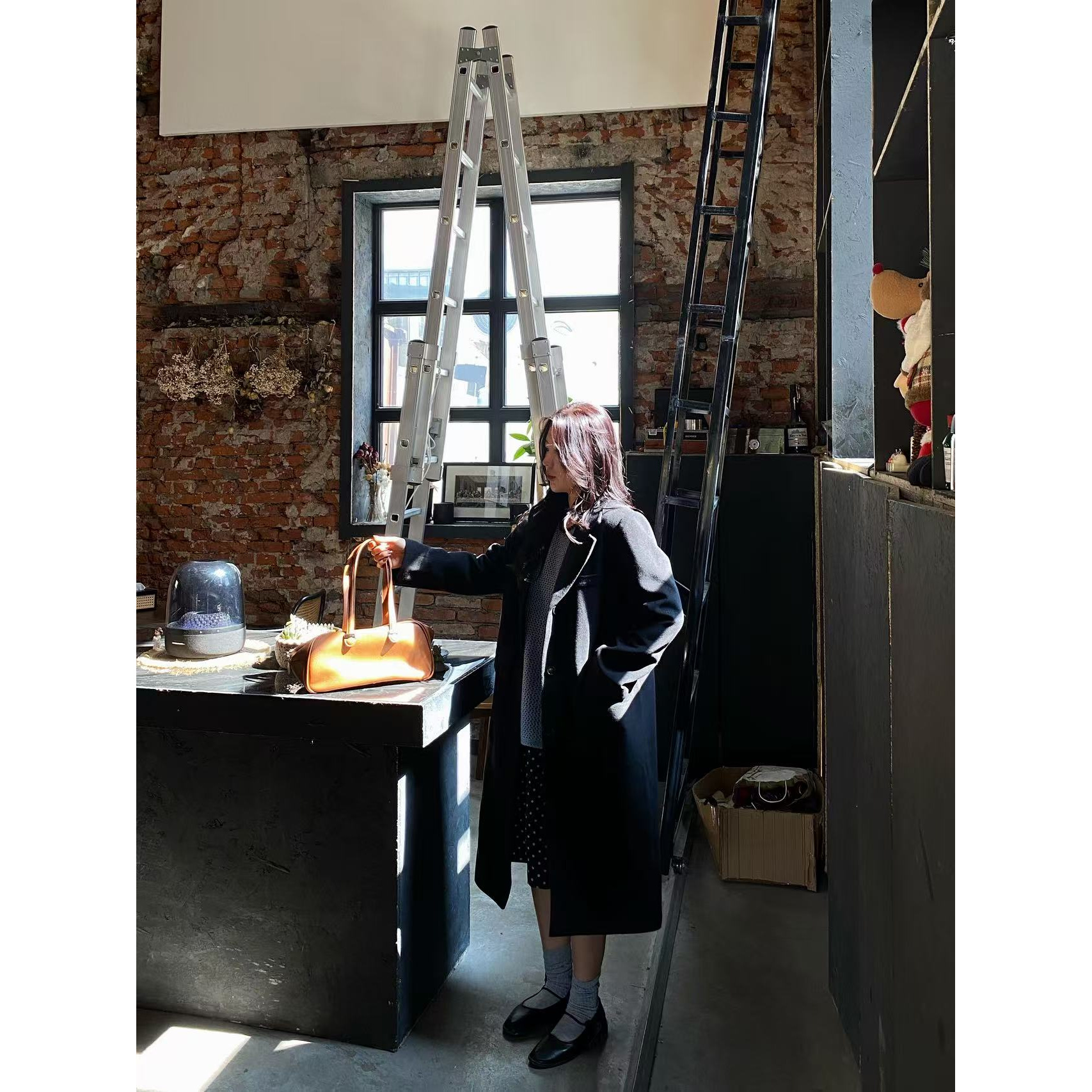 路一韩国定制系列.千颂伊气质毛呢大衣L25082941