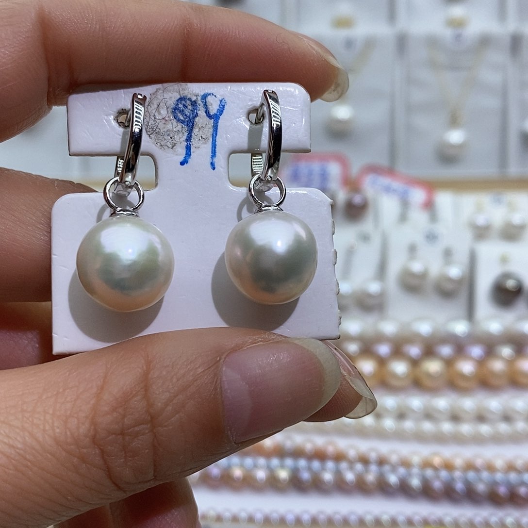 淡水珍珠吊坠(赠链)银S925镶嵌