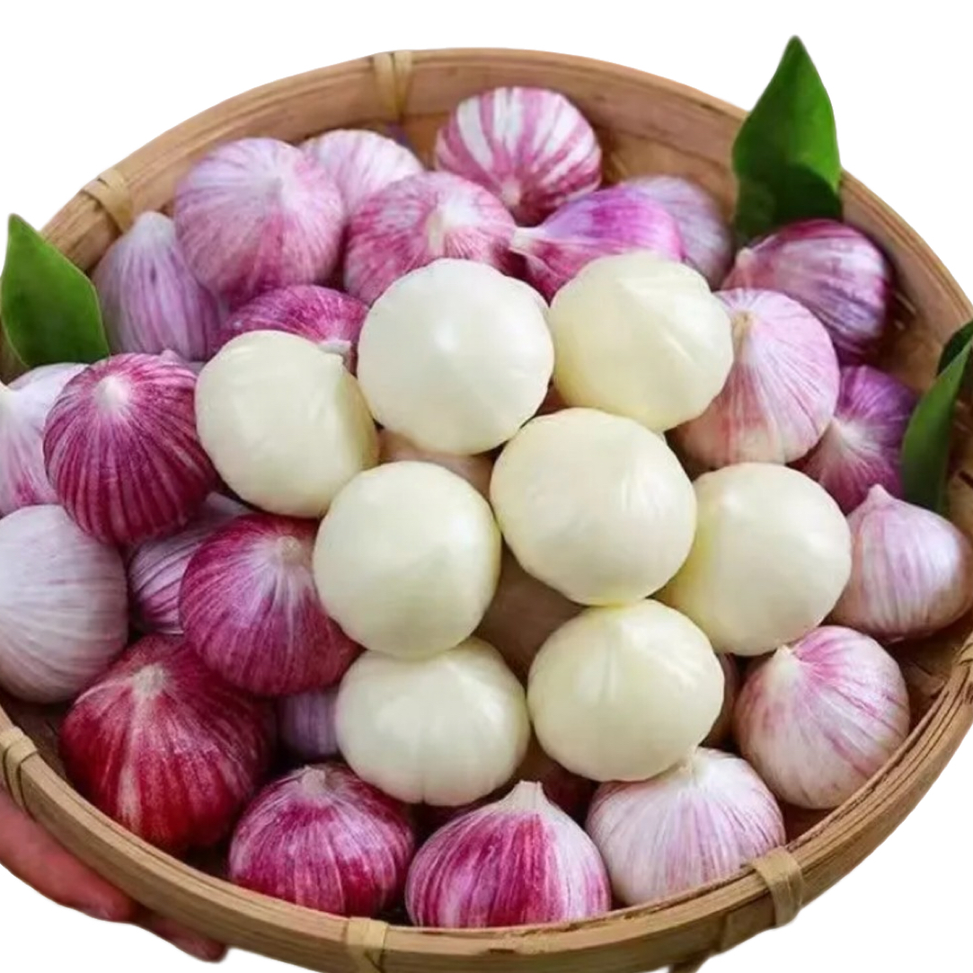 【十足干】紫皮独头干新鲜大头独头蒜红皮农家大蒜大蒜头干蒜5斤