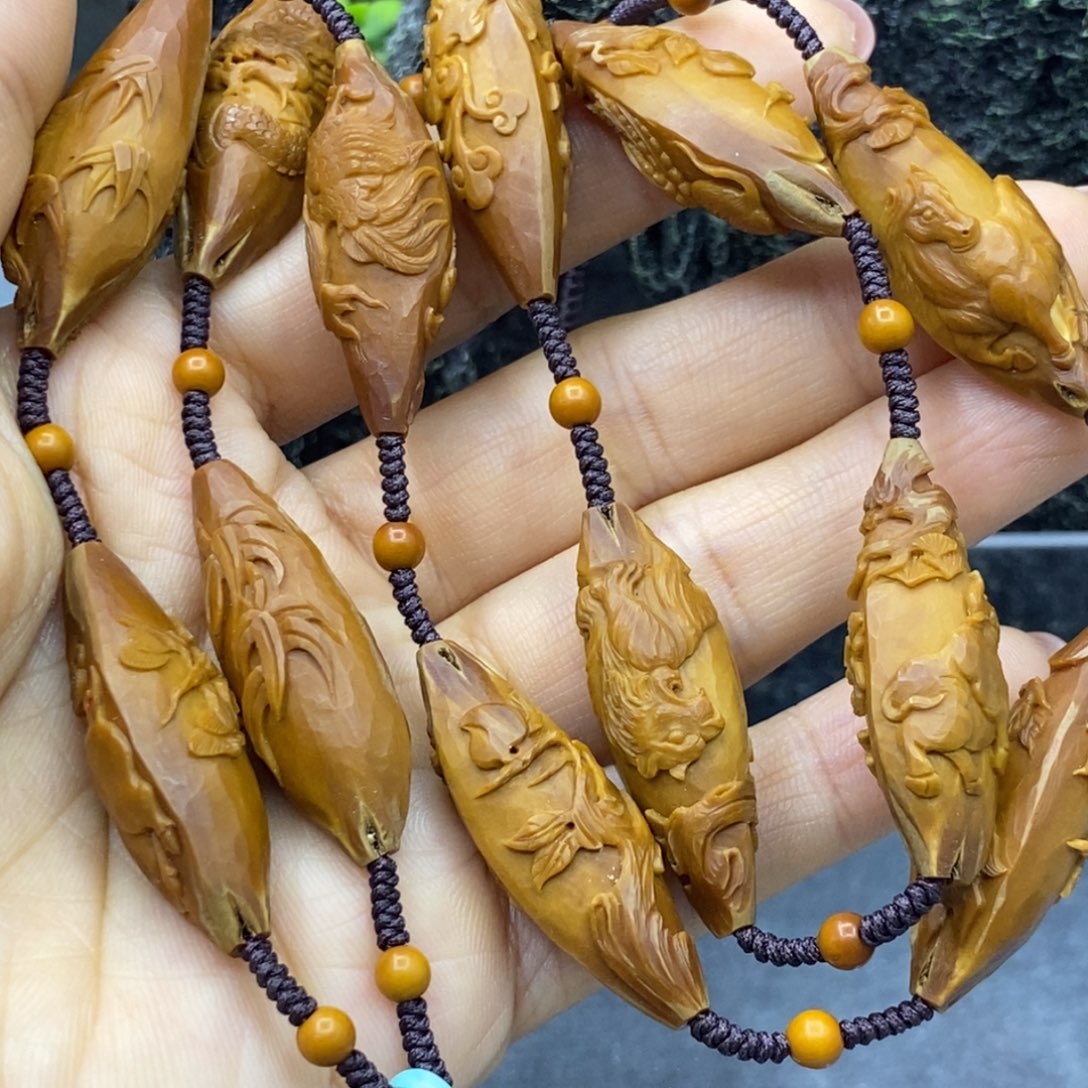 手串/手链橄榄核十二生肖脖挂