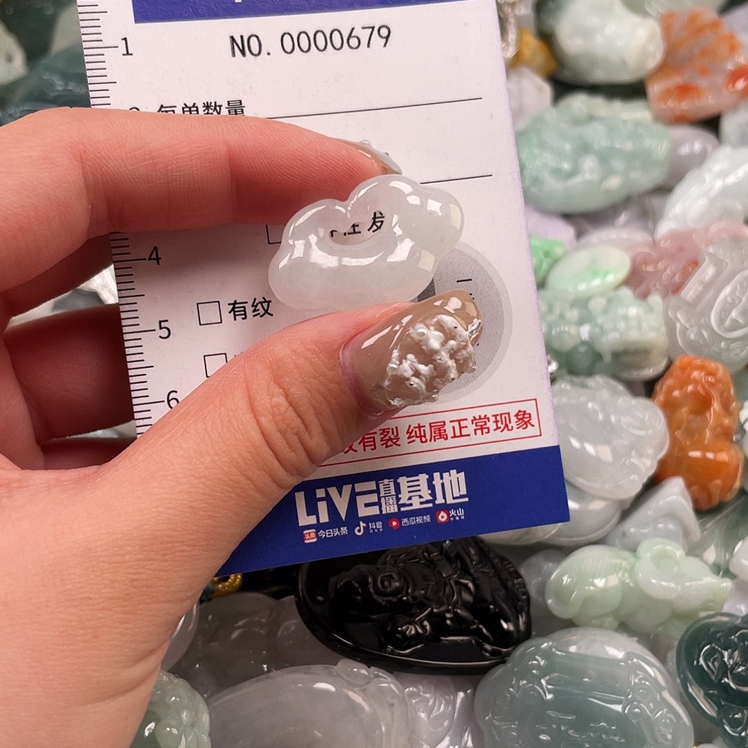 翡翠未镶嵌颈饰679