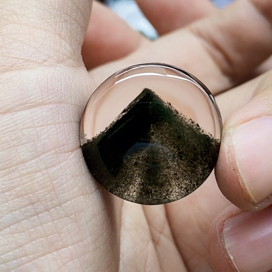 水晶吊坠银S925镶嵌吊坠