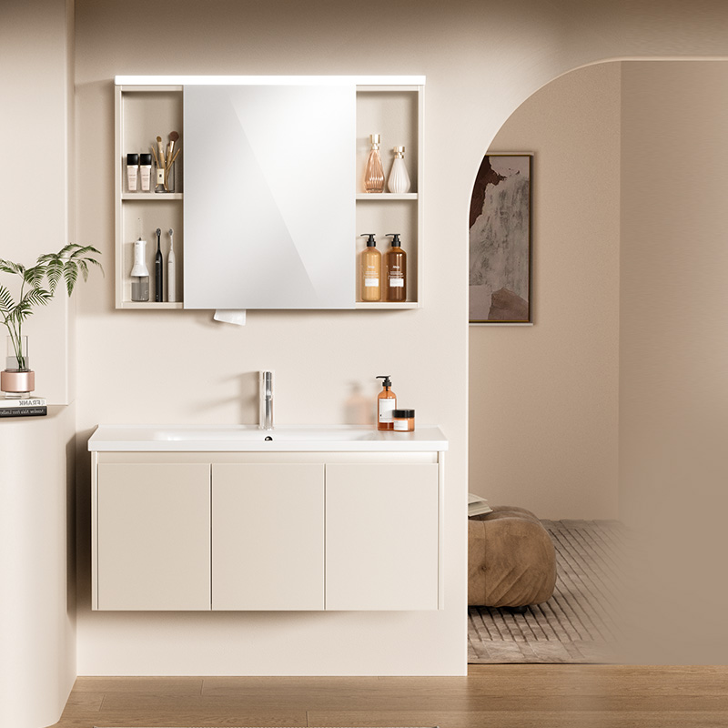 Hegii/恒洁BC2500S【与辉同款】悦己奶油感应美妆智能镜陶瓷浴室柜