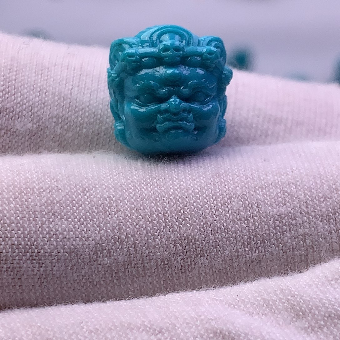 绿松石未镶嵌雕刻12.7