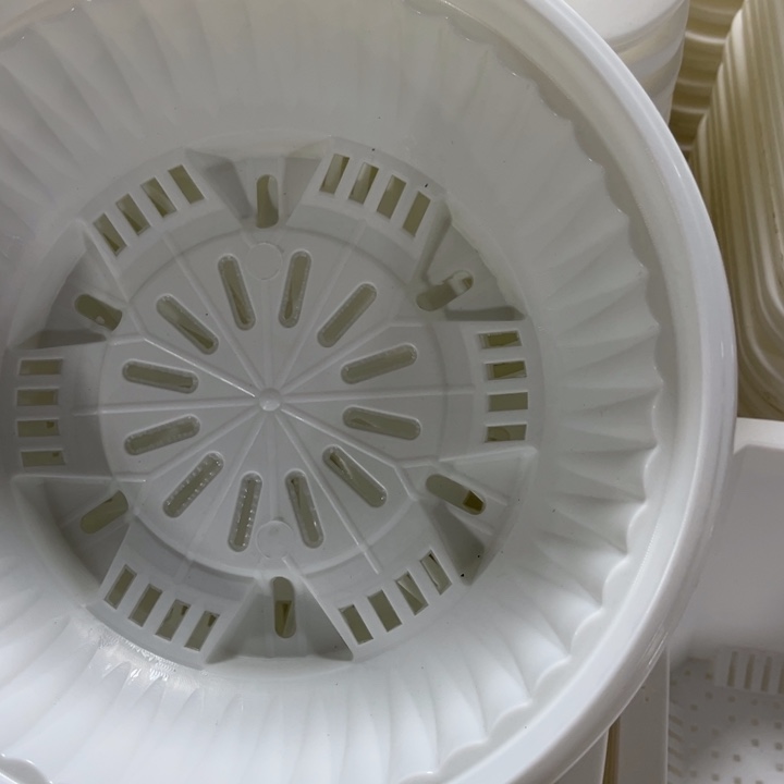 树脂白聚宝盆口25高10一组10