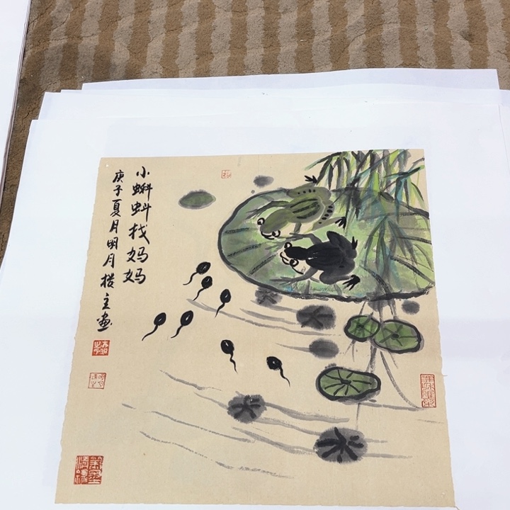 国画花鸟的翅膀和翅膀都是白色36