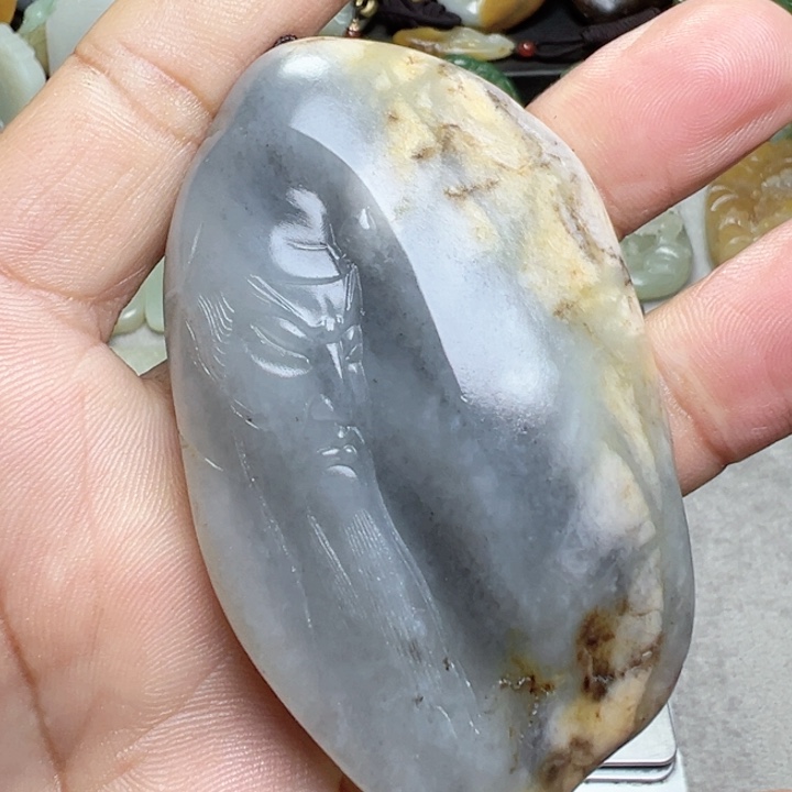 和田玉把件未镶嵌田****)