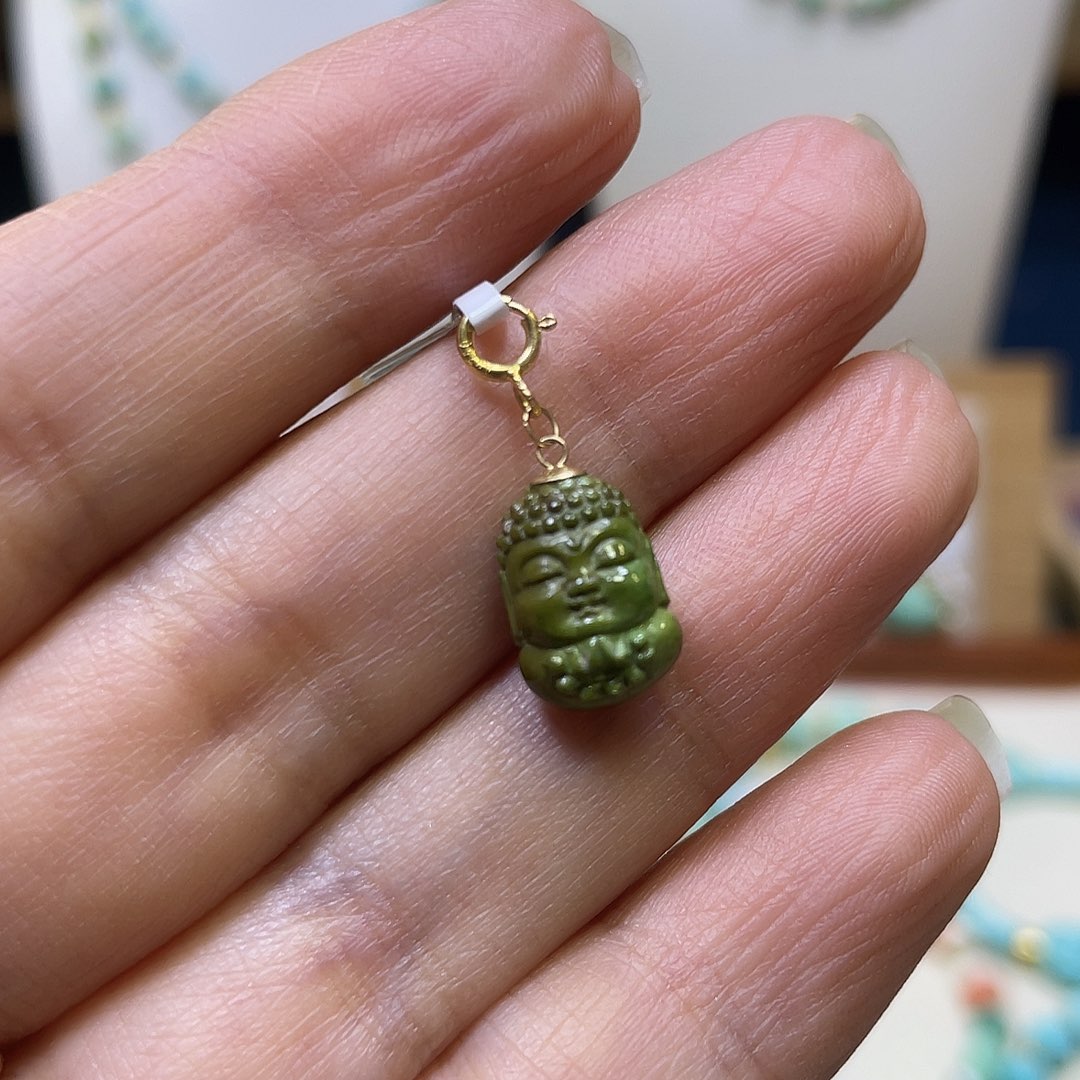 绿松石18K金镶嵌滴流