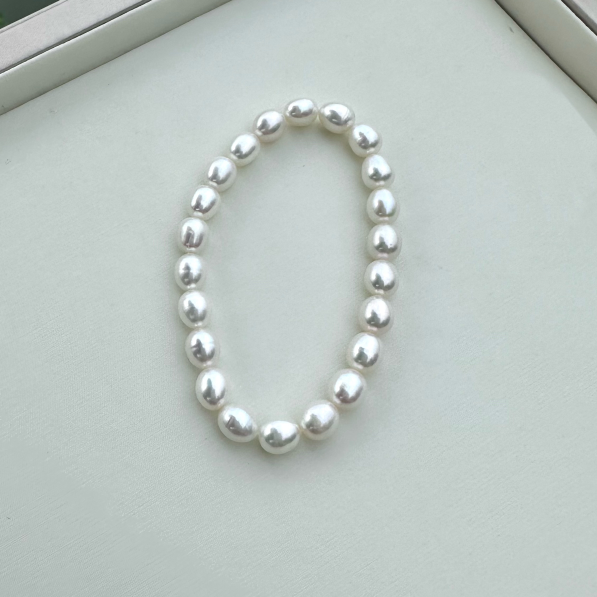 【初见来财】天然真珍珠7-8mm无核珍珠手链