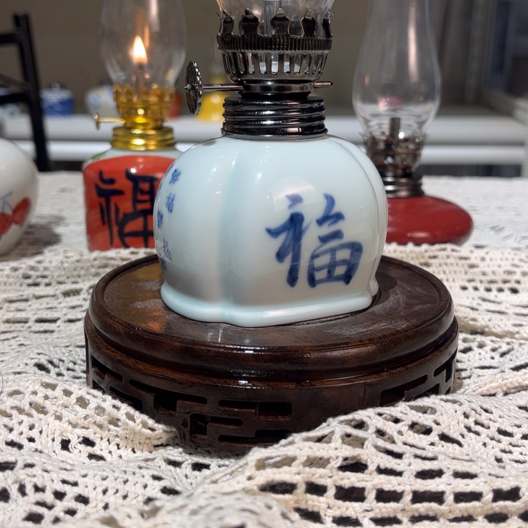 摆件景德镇陶瓷香薰灯