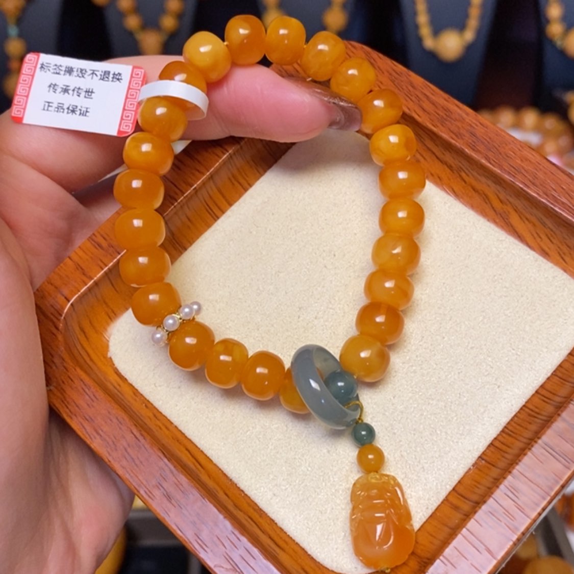 【闪购商品】蜜蜡手链未镶嵌手串