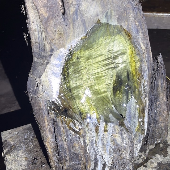 十***稳乌木金丝楠摆件毛料