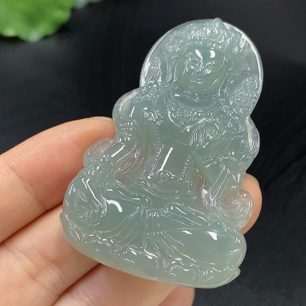 H35-天然A货翡翠-渡母观音