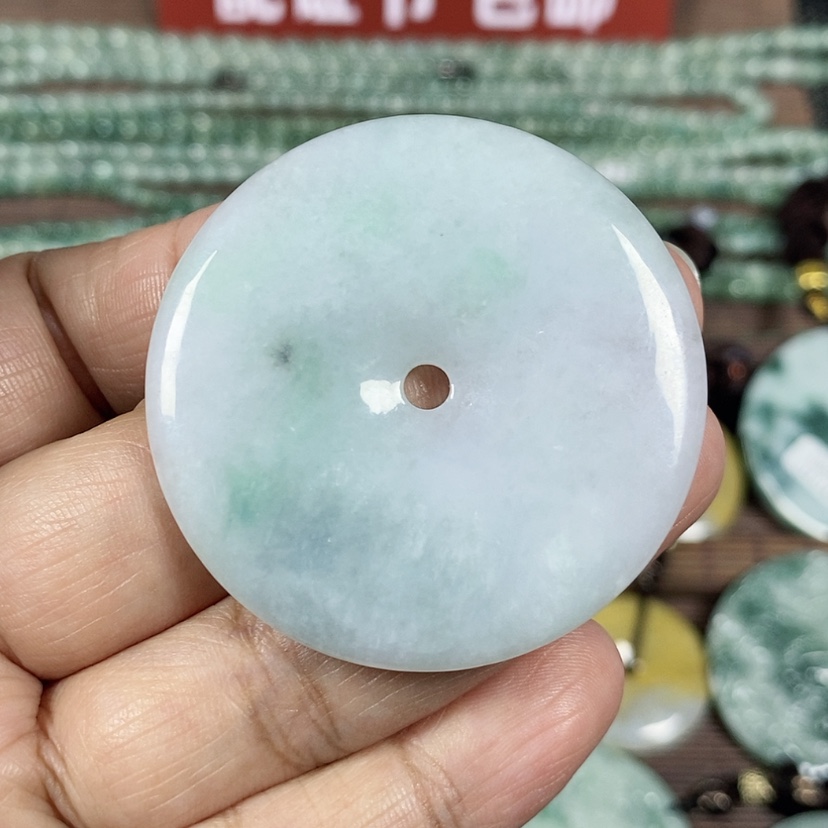 【闪购商品】翡翠颈饰未镶嵌玉吊坠翡翠玉平安扣