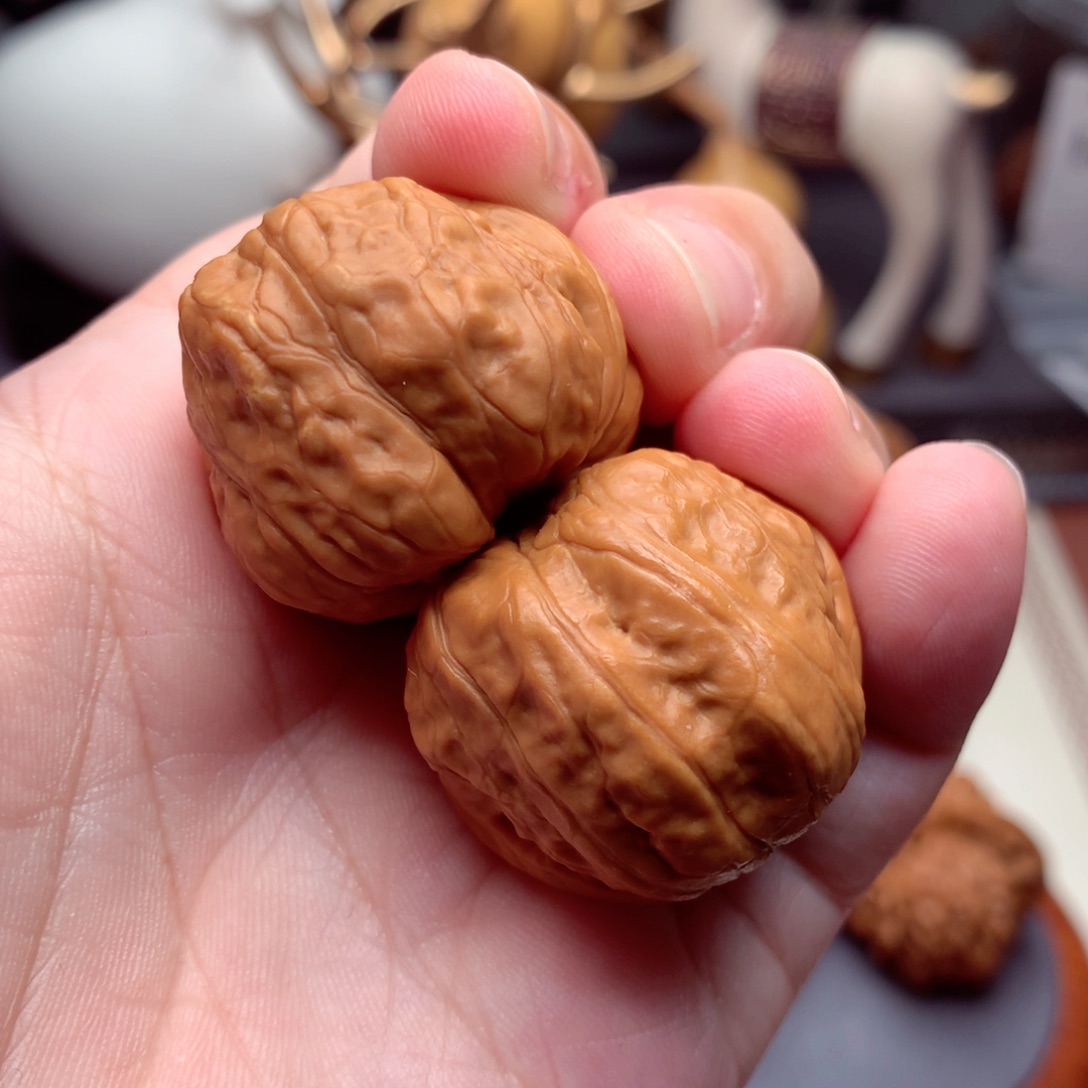 文玩核桃把件木**才上古玉蟾  1号