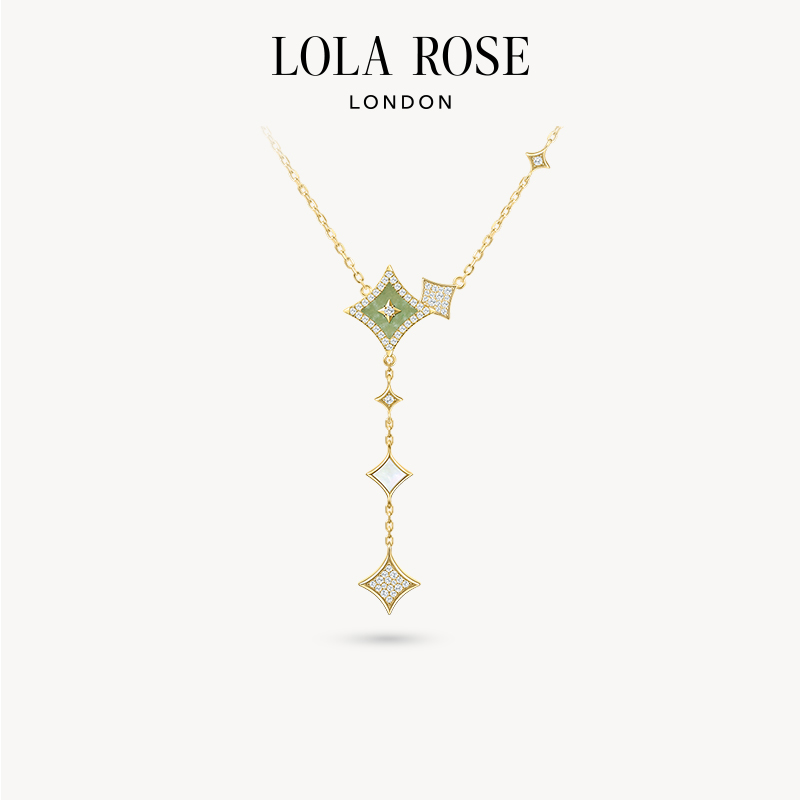 LolaRose罗拉玫瑰新品明星同款三星闪星项链耳饰女臻选-QIC
