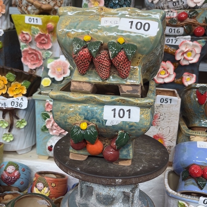 紫砂花盆粗陶材质多肉花盆