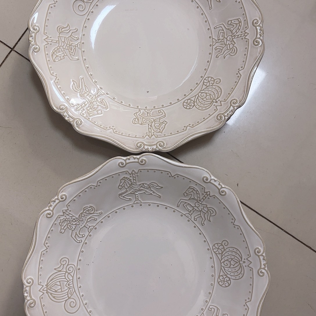 瓷片瑕疵特价陶瓷深盘