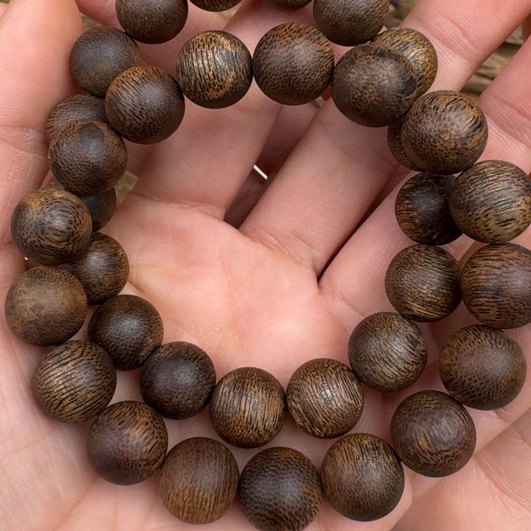 沉香手串沉香西马九九沉圆珠卡12+保16+克手串多样性发一