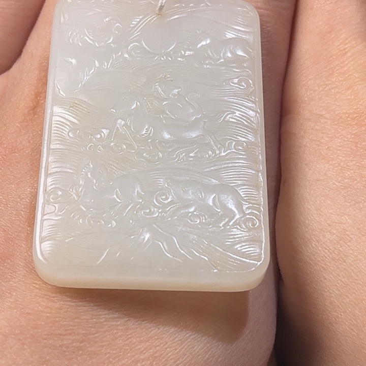 和田玉挂件未镶嵌索****后