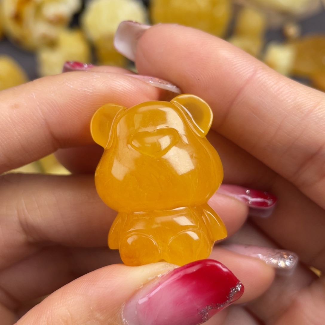 琥珀裸石未镶嵌蜜蜡