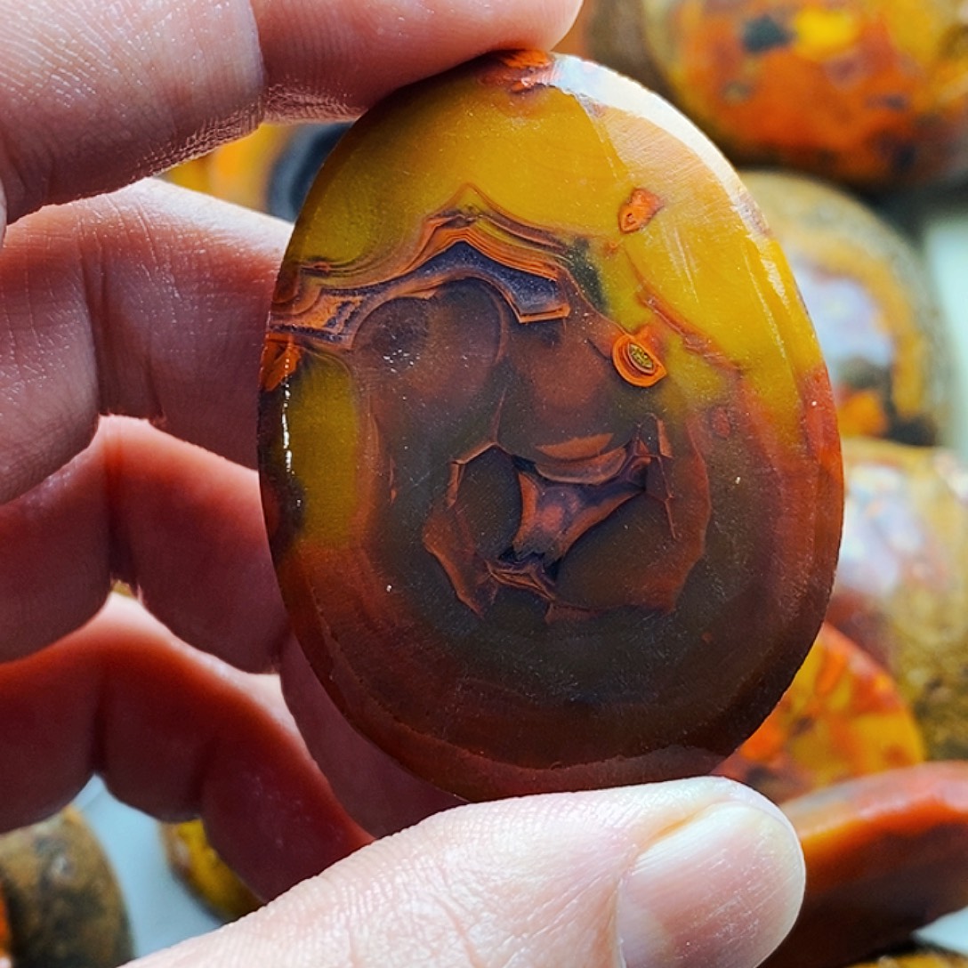 来***树定制玛瑙未镶嵌战国红