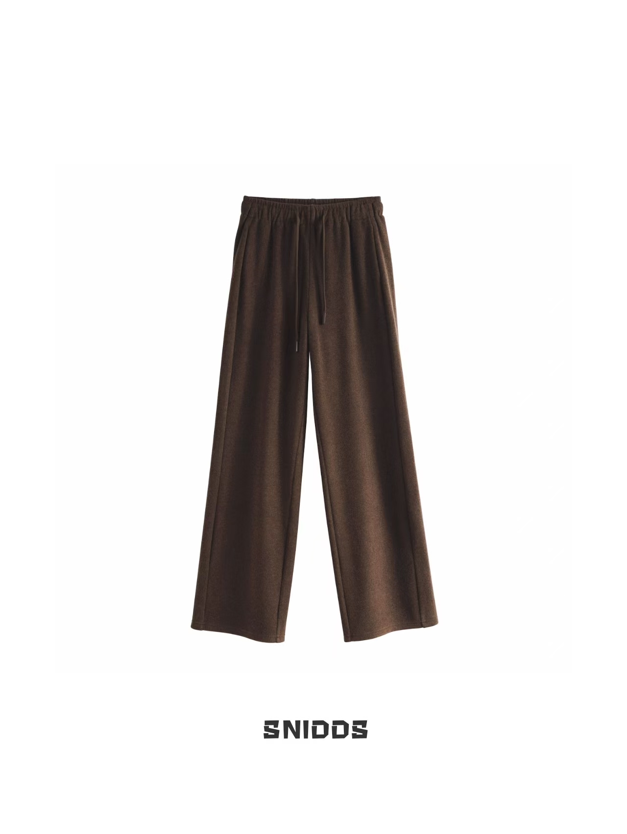 女士秋冬 牦牛绒混纺亲肤自发热抽绳直筒休闲裤