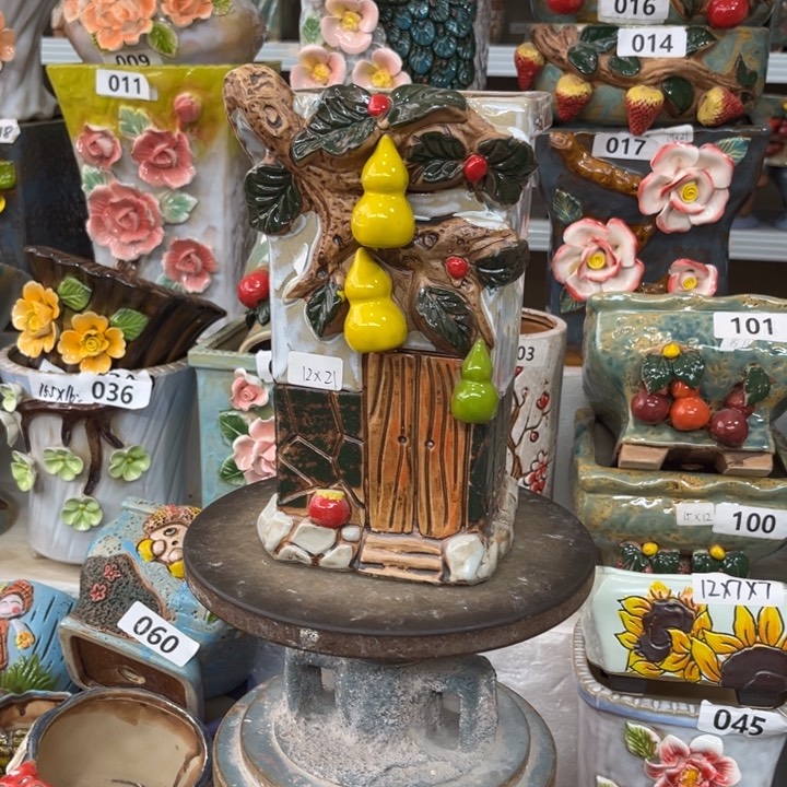 紫砂花盆粗陶材质多肉花盆