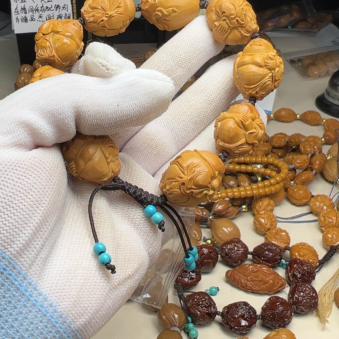 橄榄核手串/手链橄榄核雕刻手工艺品