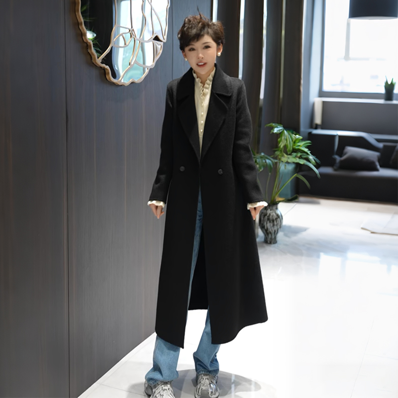 【高定系列】骆驼绒+绵羊毛 秋冬气质双面呢大衣KR701