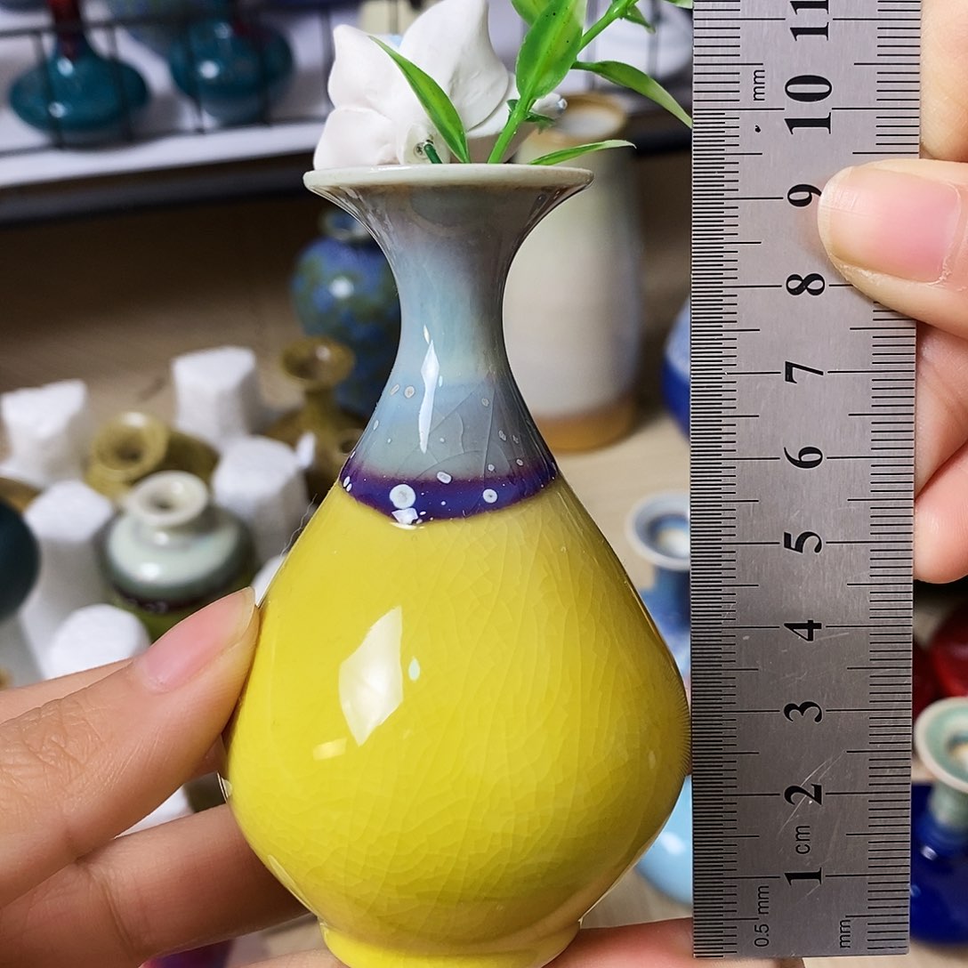 摆件景德镇高温陶瓷小花瓶