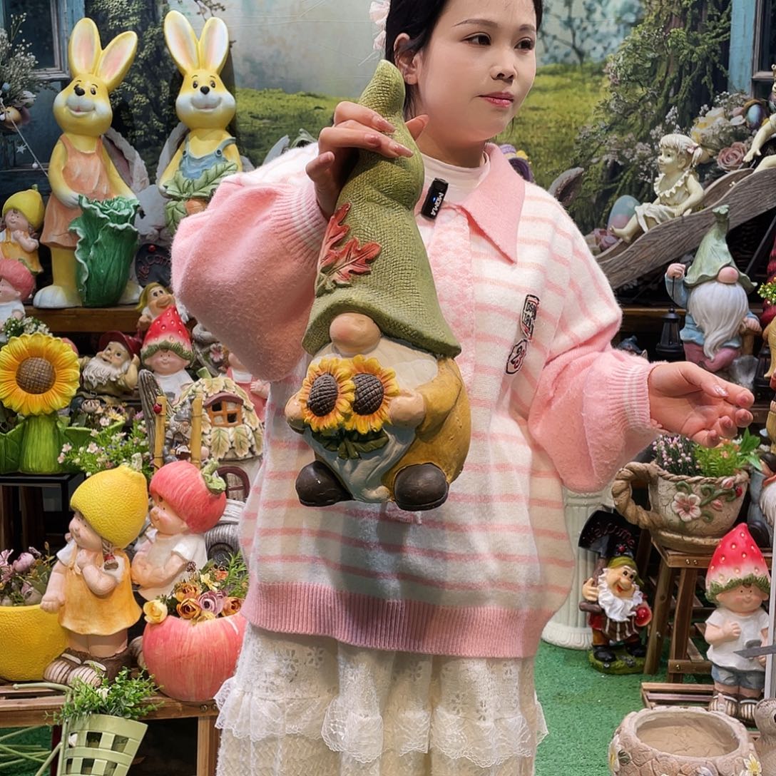 摆件花园摆件红红火火微瑕