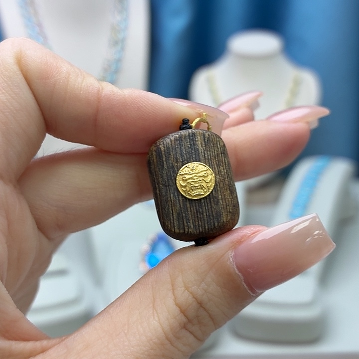 吊坠沉香925银沉香吊坠