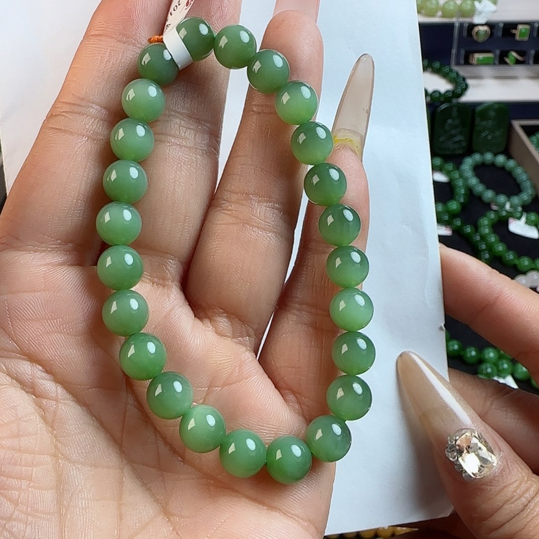 和田玉手串未镶嵌