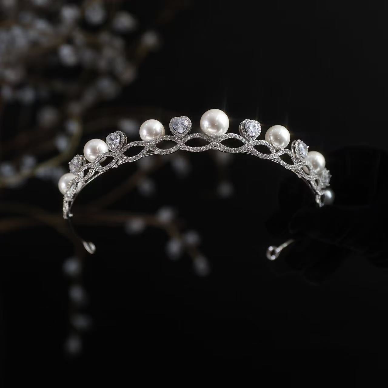 ete新娘饰品皇冠配饰气质网红大气韩版生日新娘简约韩式17934结婚