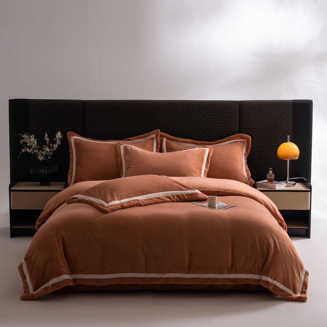 兔哥家！特！大肉感！260克牛奶棉绒 抗静电 大拼角四件套