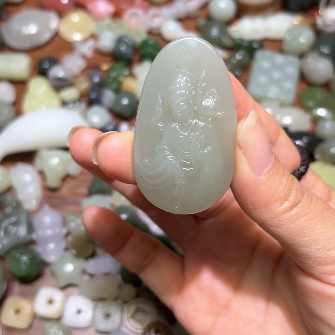 和田玉珠宝半成品未镶嵌