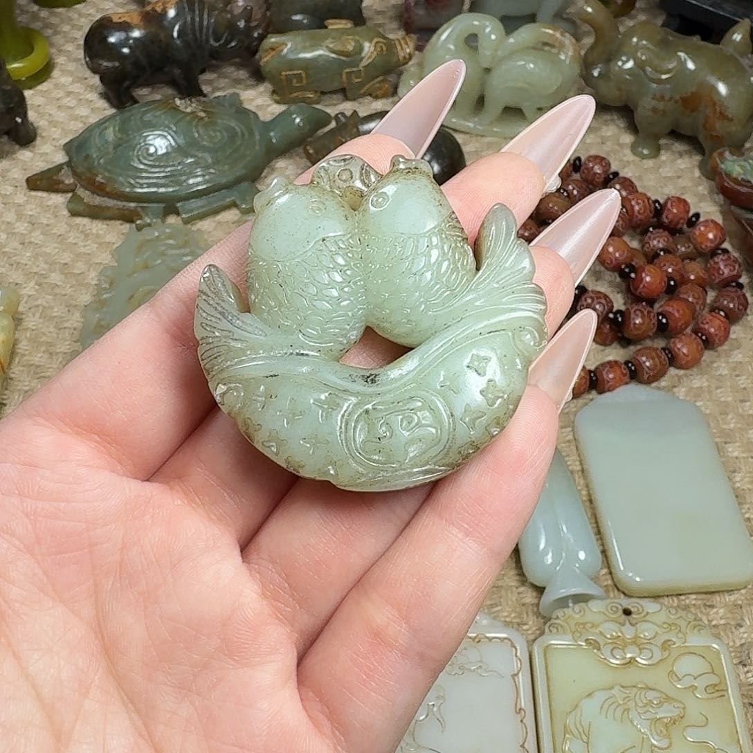 白玉菩提吊坠挂件