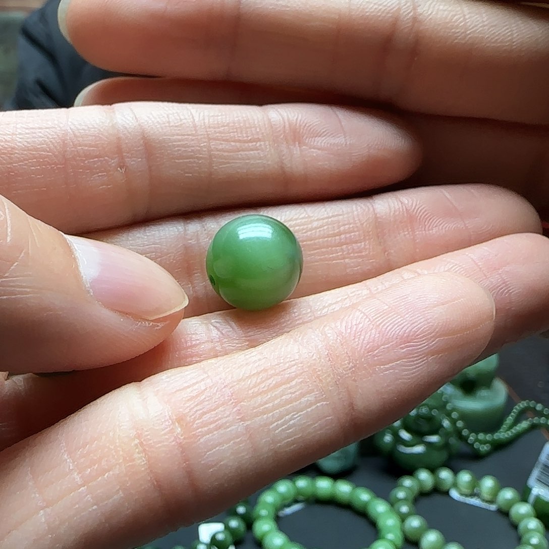 和田玉单珠未镶嵌