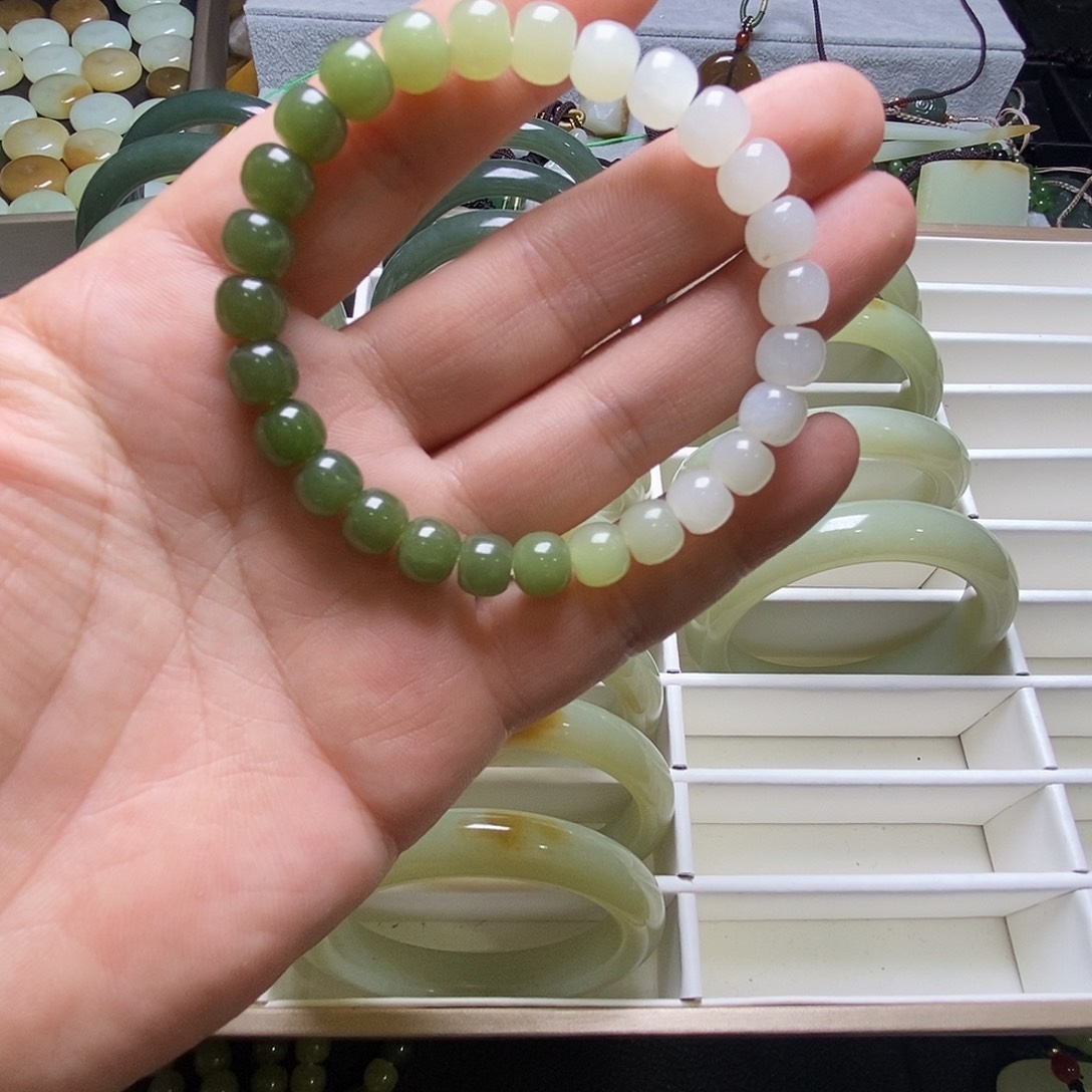 未镶嵌手链和田玉（糖玉）