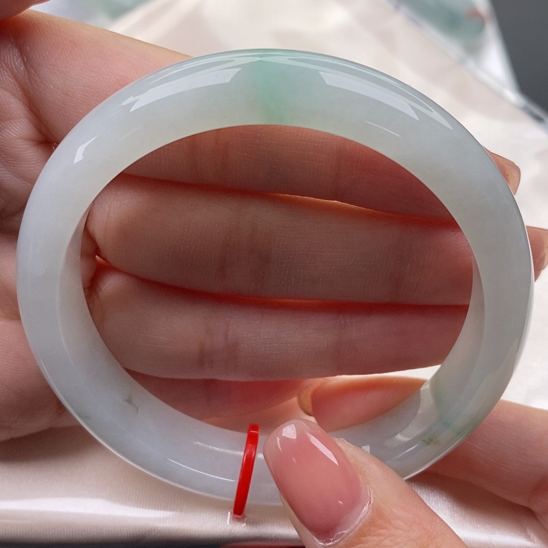 翡翠未镶嵌手镯缅甸天然A货翡翠 57