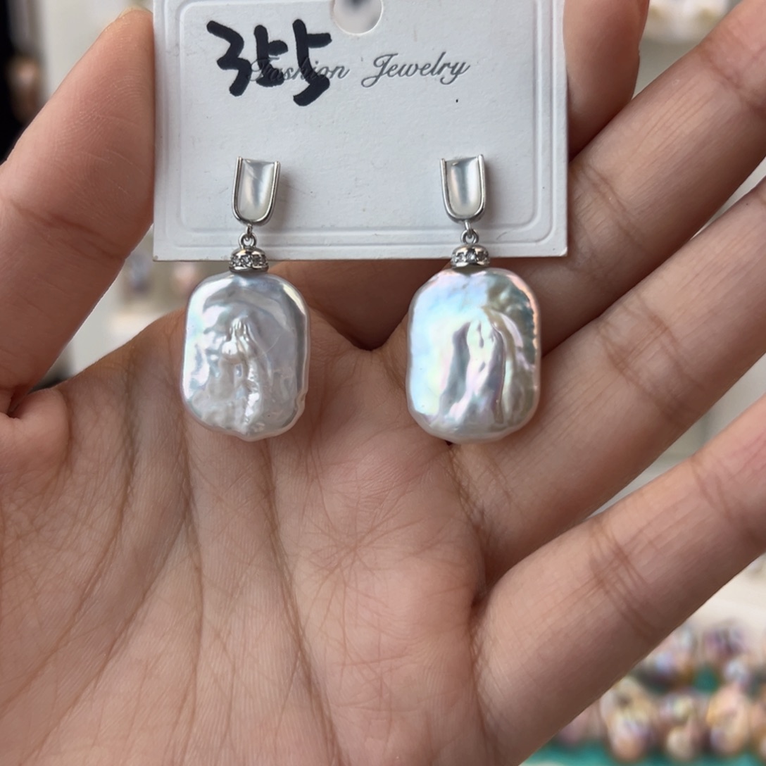 淡水珍珠耳饰未镶嵌