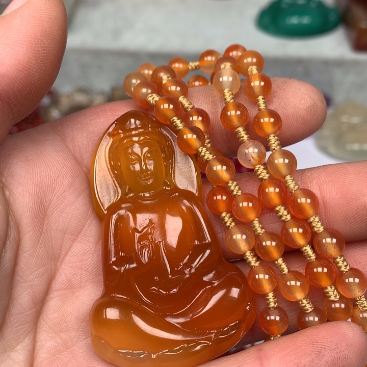 玛瑙/玉髓颈饰未镶嵌人****饭