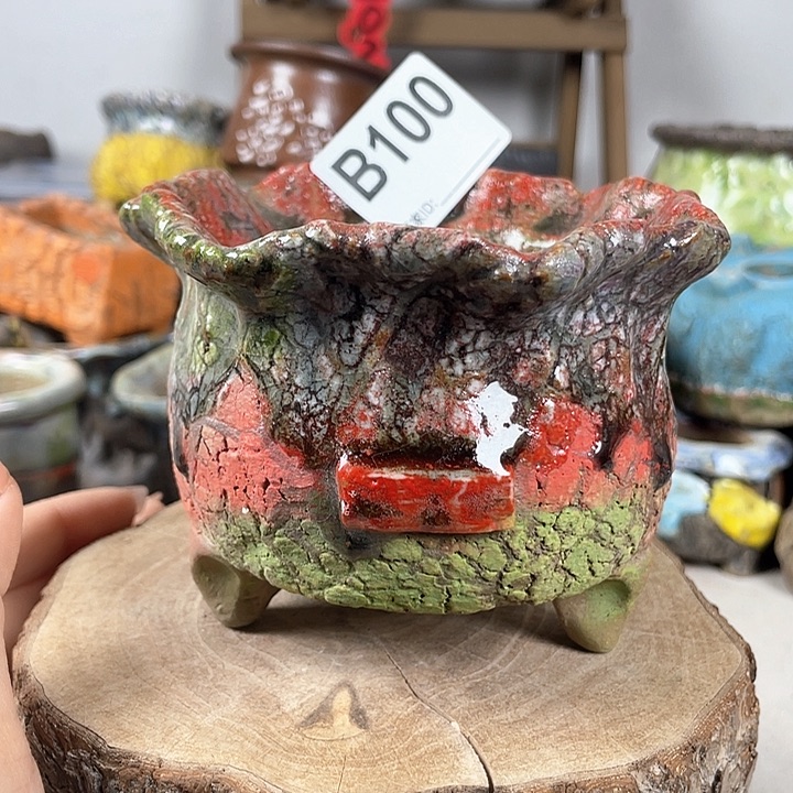 紫砂花盆开播福利 陶瓷花盆