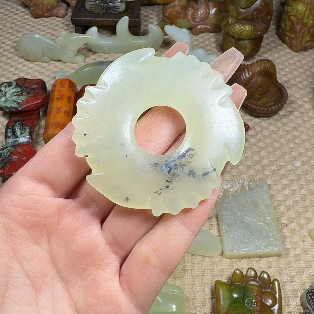 白玉菩提吊坠挂件