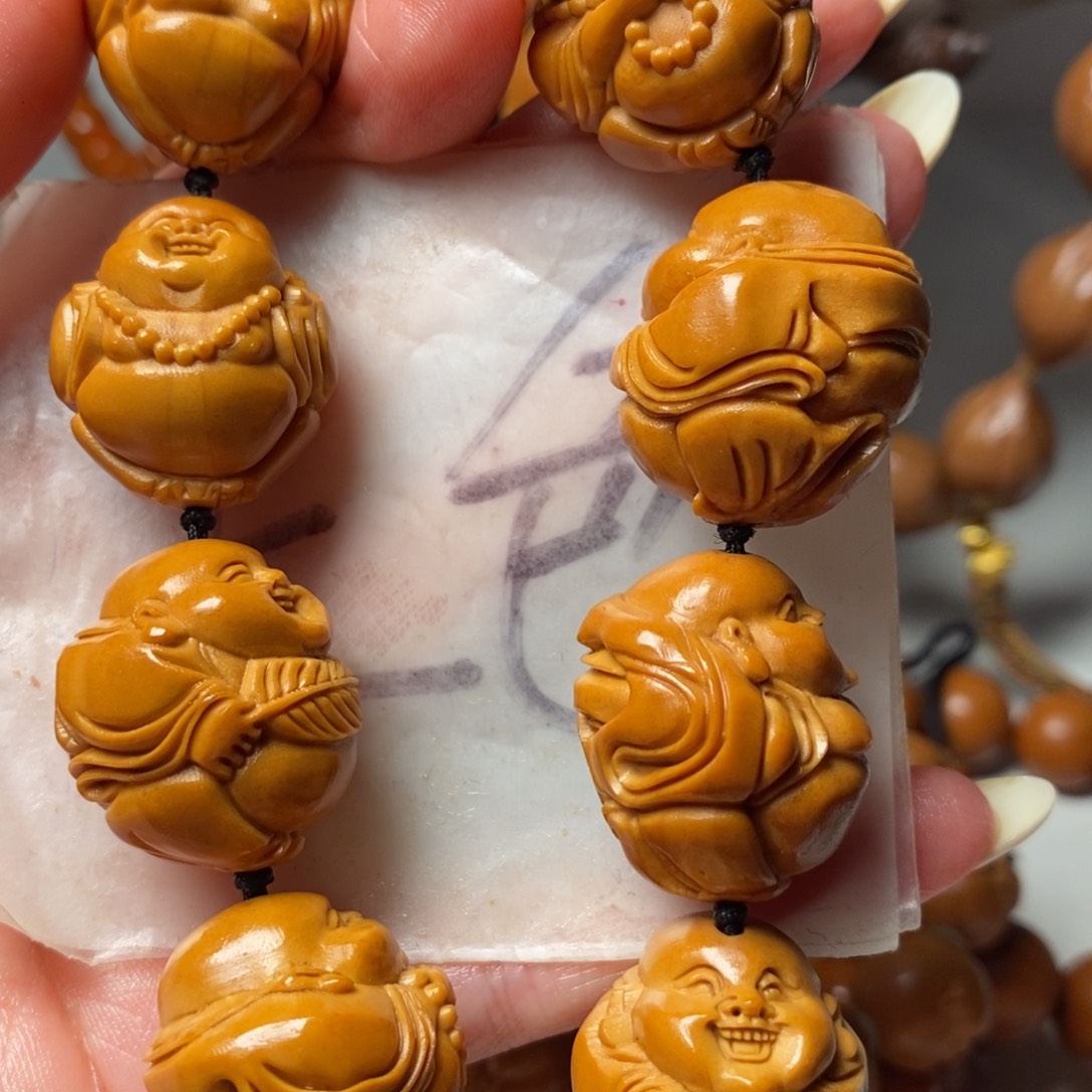 橄榄核手串/手链一心向佛微花