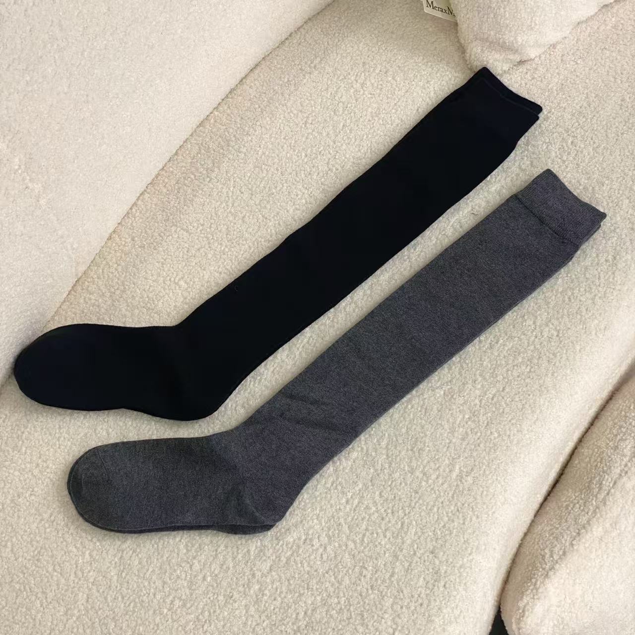 MeraxMer【超级保暖】高品质长筒过膝羊毛袜·精纺针织袜