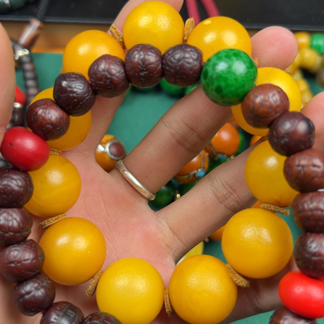 凤眼菩提手串黄色手串尺寸20